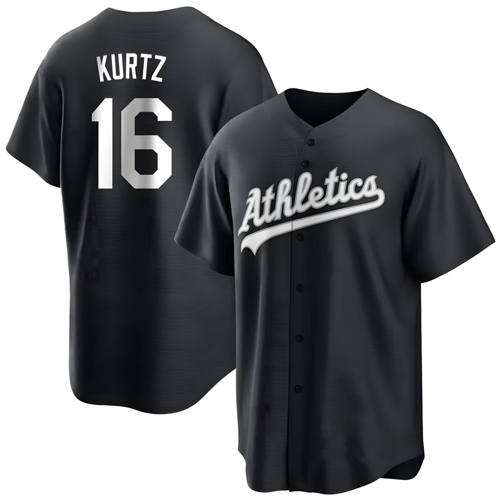 tores Athletics #16 Nick Kurtz Player Black Game Stitched Jerseys