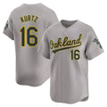 tores Athletics #16 Nick Kurtz Player Grey Home Limited Stitched Jerseys