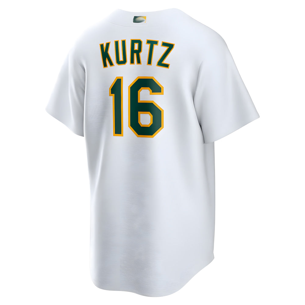 tores Athletics #16 Nick Kurtz Player White Home Game Stitched Jerseys