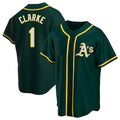 tores Athletics #1 Denzel Clarke player Green Replica Alternate Stitched Jersey
