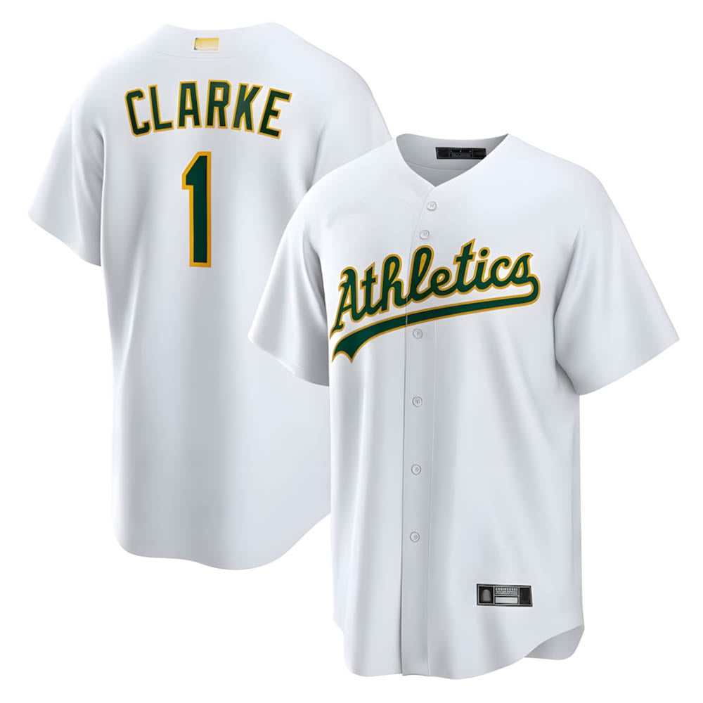 tores Athletics #1 Denzel Clarke player White Home 2026 Official Stitched Jersey