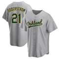 tores Athletics #21 Tyler Soderstrom Player Gray Replica Road Stitched Jersey