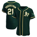 tores Athletics #21 Tyler Soderstrom Player Green Authentic Alternate Stitched Jersey