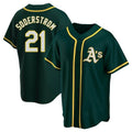 tores Athletics #21 Tyler Soderstrom Player Green Replica Alternate Stitched Jersey