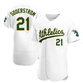 tores Athletics #21 Tyler Soderstrom Player White Authentic Home Stitched Jersey