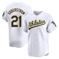 tores Athletics #21 Tyler Soderstrom Player White Limited Home Stitched Jersey