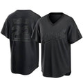 tores Athletics #22 Jeff McNeil player Black Replica Pitch Fashion Stitched Jersey