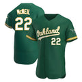 tores Athletics #22 Jeff McNeil player Green Authentic Kelly Alternate Stitched Jersey