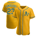 tores Athletics #23 Shea Langeliers Player Gold Authentic Alternate Stitched Jerseys