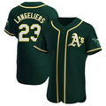 tores Athletics #23 Shea Langeliers Player Green Authentic Alternate Stitched Jerseys