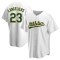 tores Athletics #23 Shea Langeliers Player White Replica Home Stitched Jerseys