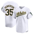 tores Athletics #35 Rickey Henderson Player White Limited Home Stitched Jersey