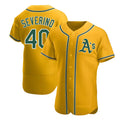 tores Athletics #40 Luis Severino player Gold Authentic Alternate Stitched Jersey