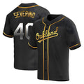 tores Athletics #40 Luis Severino player Gold Replica Black en Alternate Stitched Jersey