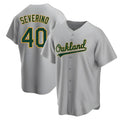 tores Athletics #40 Luis Severino player Gray Replica Road Stitched Jersey