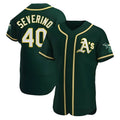 tores Athletics #40 Luis Severino player Green Authentic Alternate Stitched Jersey