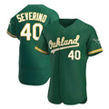 tores Athletics #40 Luis Severino player Green Authentic Kelly Alternate Stitched Jersey