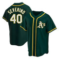 tores Athletics #40 Luis Severino player Green Replica Alternate Stitched Jersey