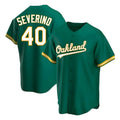 tores Athletics #40 Luis Severino player Green Replica Kelly Alternate Stitched Jersey