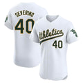 tores Athletics #40 Luis Severino player White Elite Home Stitched Jersey