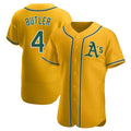tores Athletics #4 Lawrence Butler player Gold Authentic Alternate Stitched Jersey