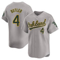 tores Athletics #4 Lawrence Butler player Gray Limited Away Stitched Jersey