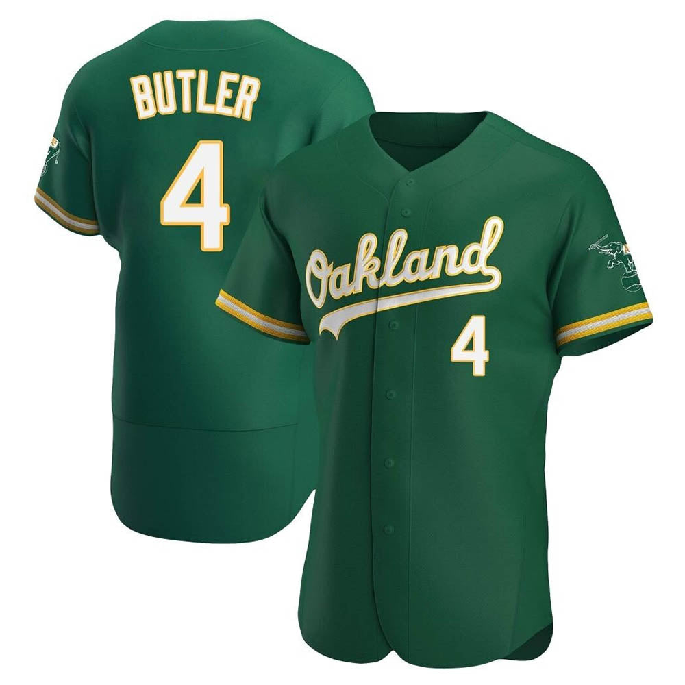 tores Athletics #4 Lawrence Butler player Green Authentic Kelly Alternate Stitched Jersey