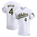 tores Athletics #4 Lawrence Butler player White Elite Home Stitched Jersey