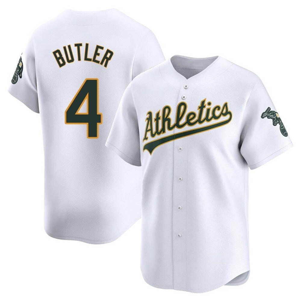 tores Athletics #4 Lawrence Butler player White Limited Home Stitched Jersey