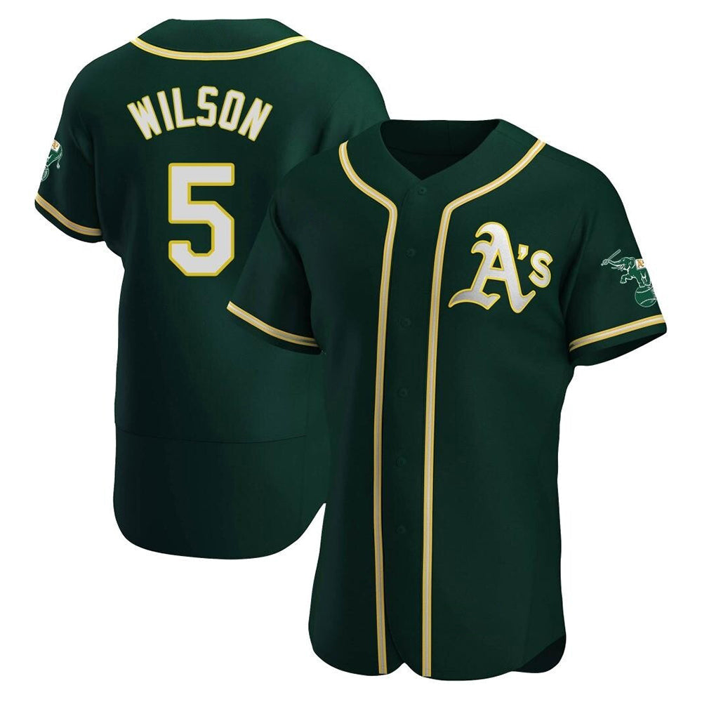 tores Athletics #5 Jacob Wilson Green Authentic Alternate Stitched Jersey