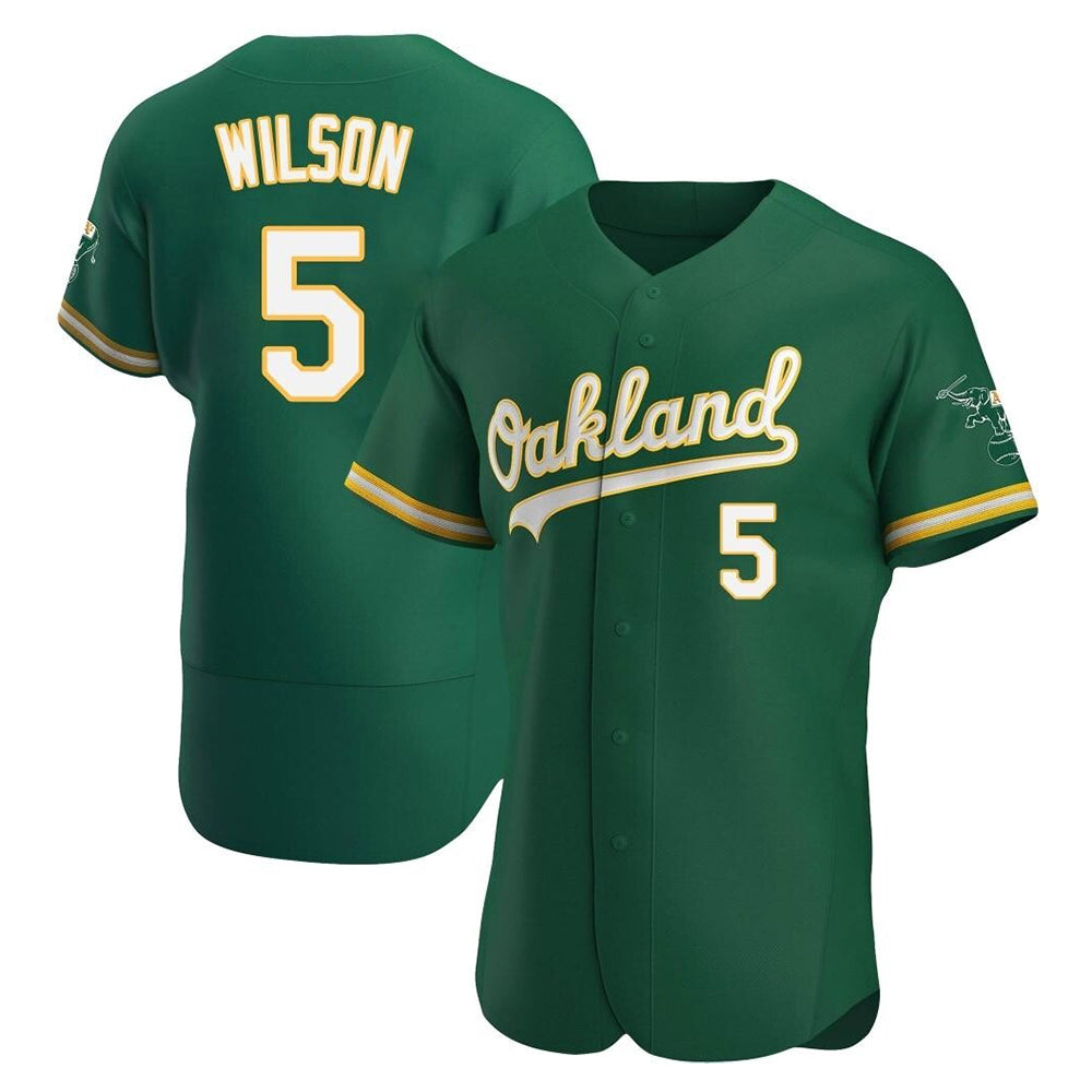 tores Athletics #5 Jacob Wilson Green Authentic Kelly Alternate Stitched Jersey