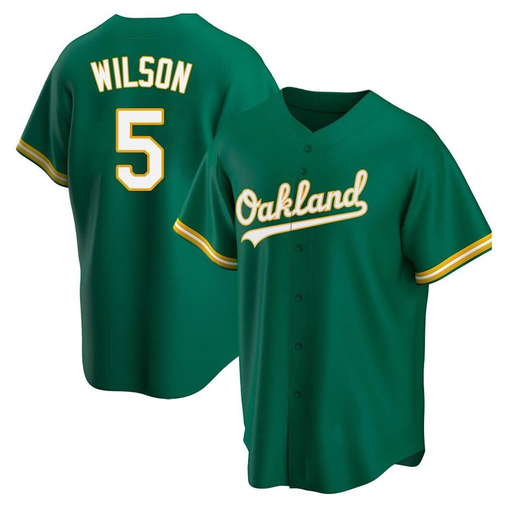 tores Athletics #5 Jacob Wilson Green Kelly Alternate Stitched Jersey