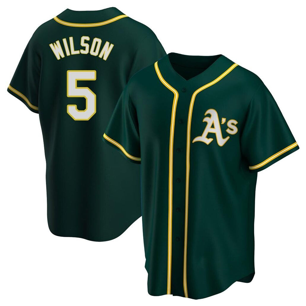 tores Athletics #5 Jacob Wilson Green Replica Alternate Stitched Jersey