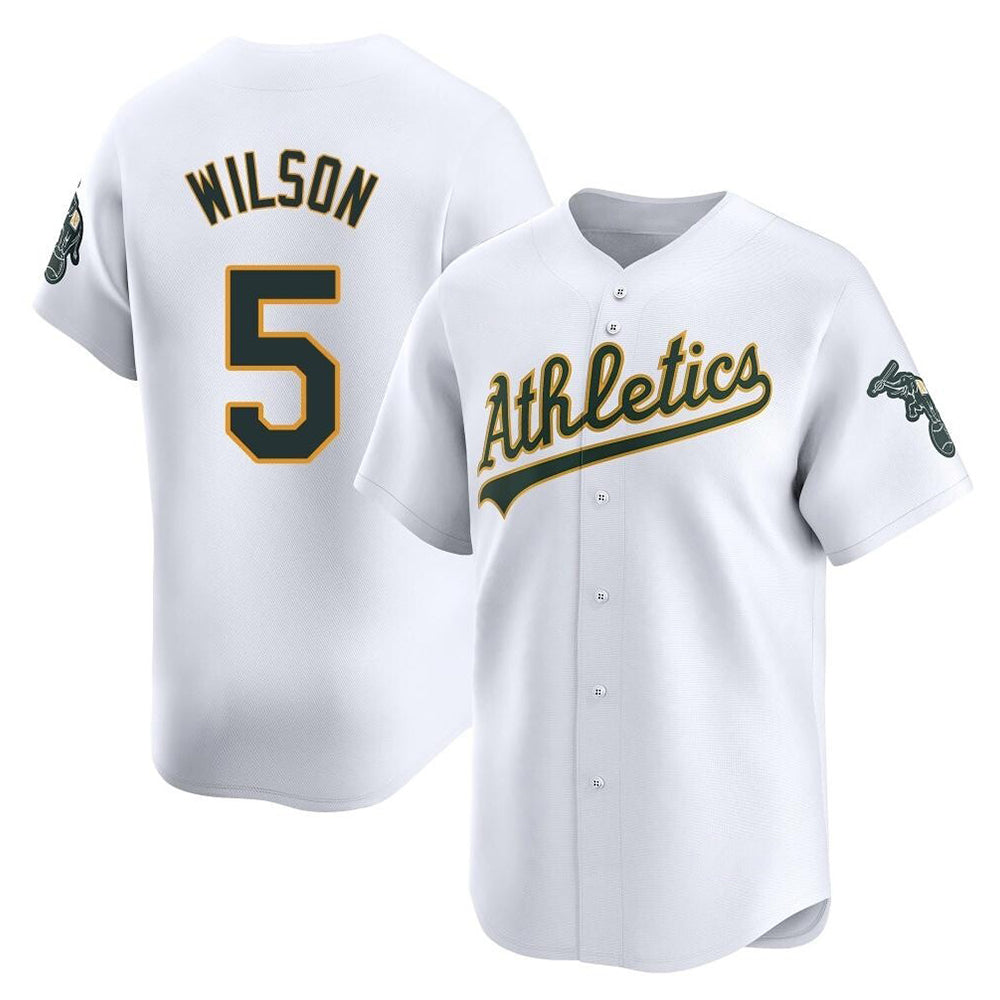 tores Athletics #5 Jacob Wilson White Limited Home Stitched Jersey