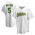 tores Athletics #5 Jacob Wilson White Replica Home Stitched Jersey