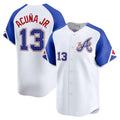 tores A.Braves #13 Ronald Acuna Jr. City Connect Limited Jersey - White Personalized Jerseys
