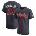 tores A.Braves #13 Ronald Acuna Jr. Navy 2025 Speedway Classic Alternate Elite Player Personalized Jersey