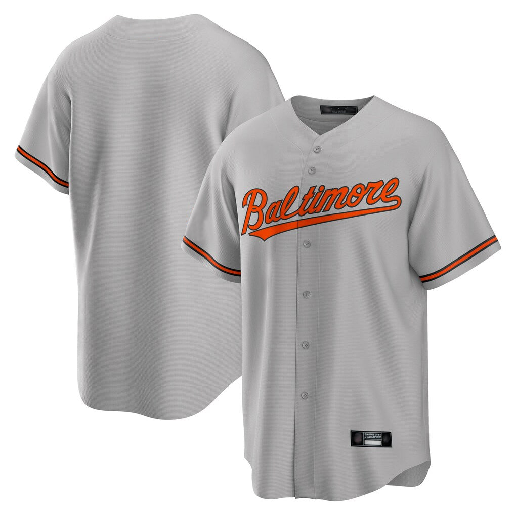 tores B.Orioles Gray Home Game Blank Player Stitched Jerseys