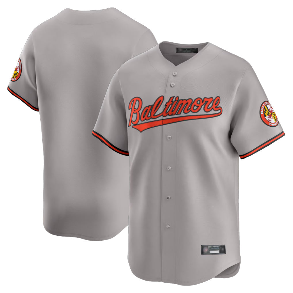 tores B.Orioles Gray Limited Home Game Blank Player Stitched Jerseys