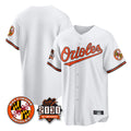 tores B.Orioles White 30th Anniversary of 2131 Home Game Blank Player Stitched Jerseys
