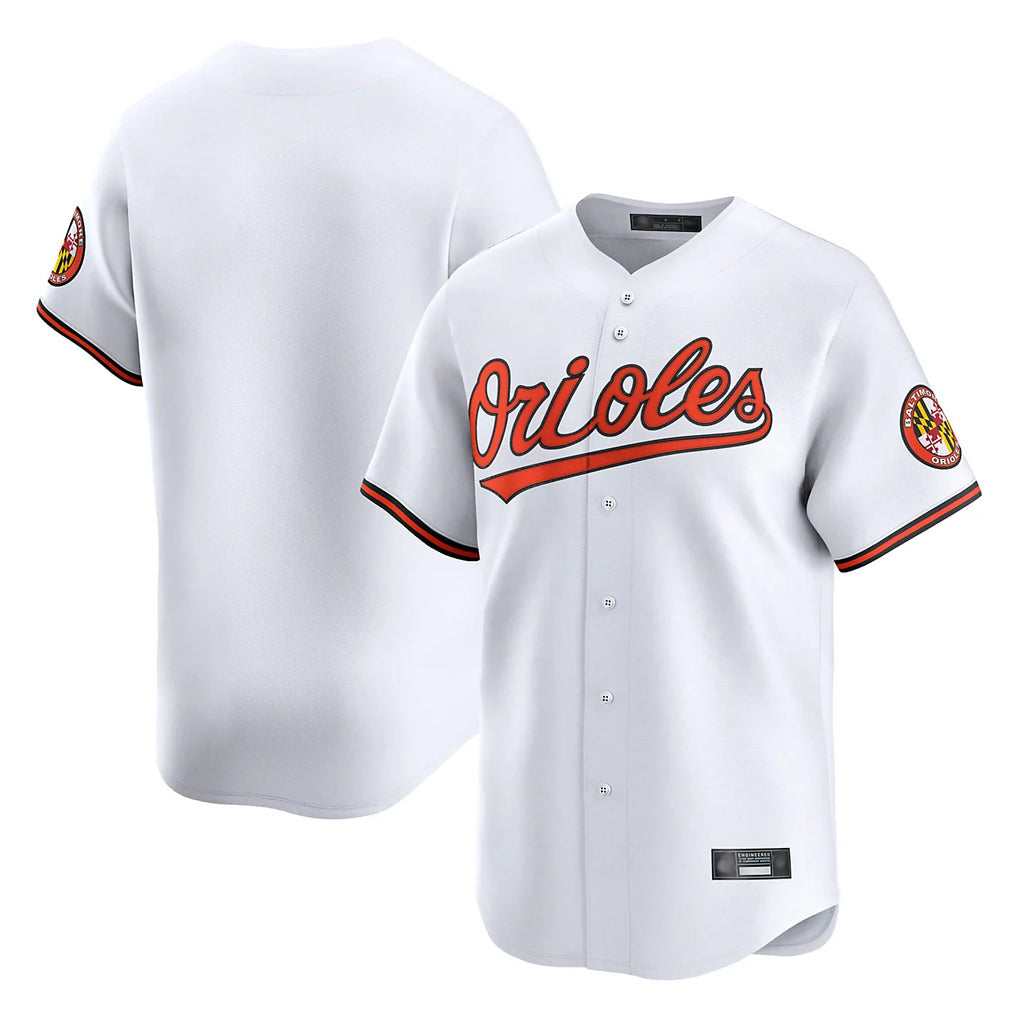 tores B.Orioles White Limited Home Game Blank Player Stitched Jerseys