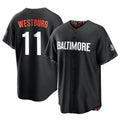 tores B.Orioles #11 Jordan Westburg Player Black City Connect Home Game Stitched Jerseys