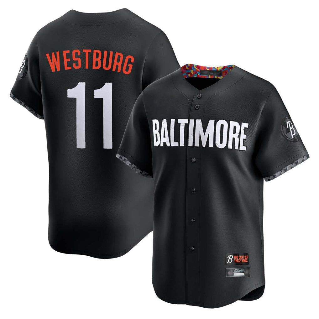 tores B.Orioles #11 Jordan Westburg Player Black City Connect Limited Home Game Stitched Jerseys