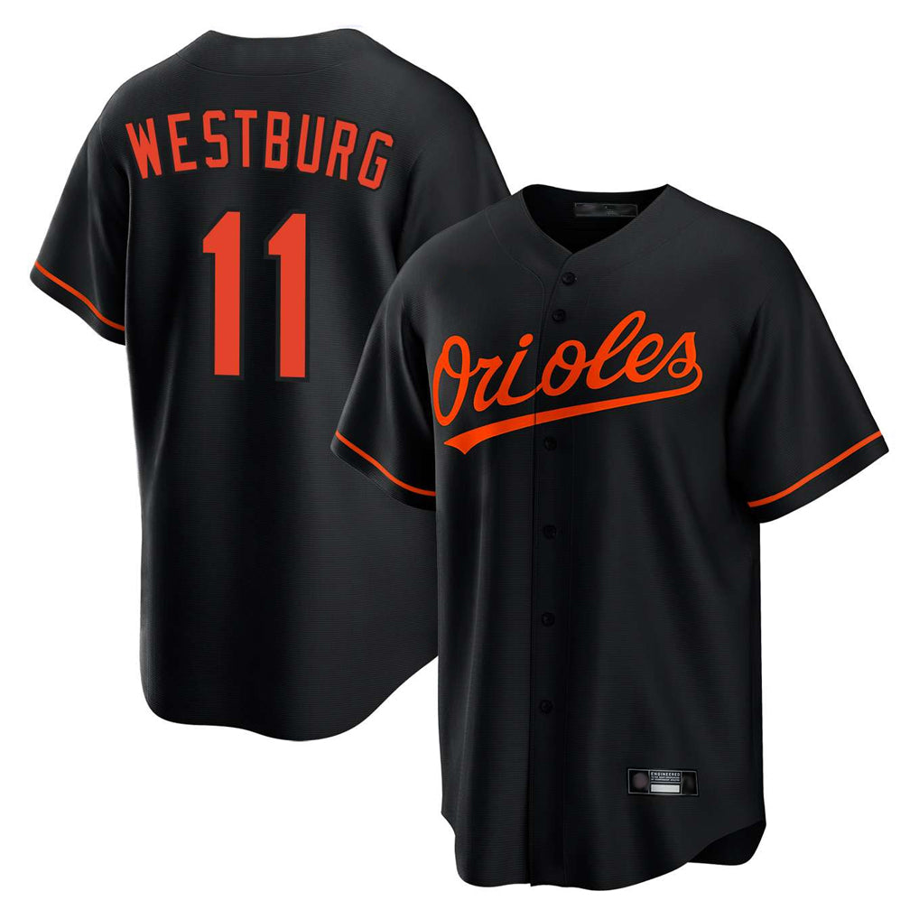tores B.Orioles #11 Jordan Westburg Player Black Home Game Stitched Jerseys