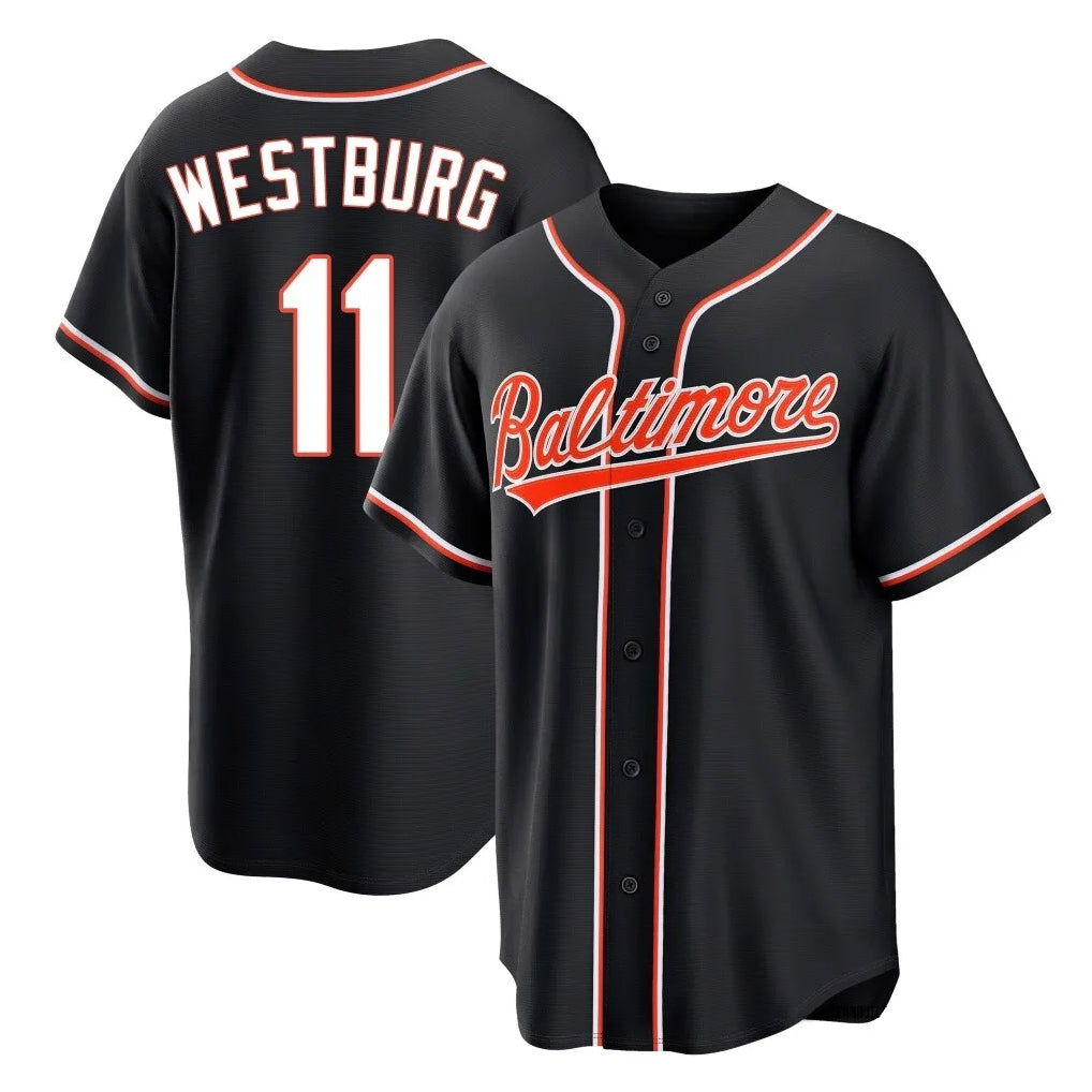 tores B.Orioles #11 Jordan Westburg Player Black Snake Skin City Home Game Stitched Jerseys