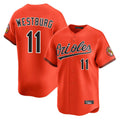 tores B.Orioles #11 Jordan Westburg Player Orange Limited Home Game Stitched Jerseys