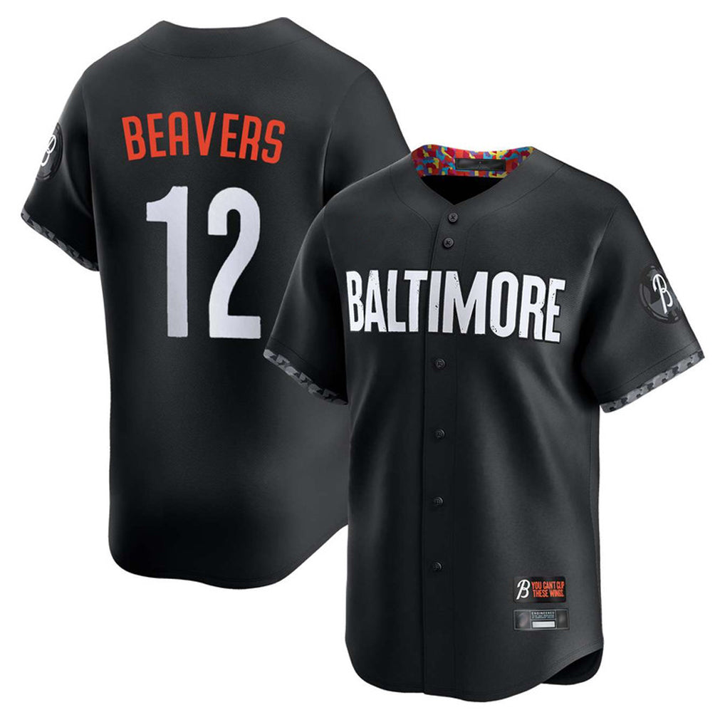 tores B.Orioles #12 Dylan Beavers Player Black City Connect Limited Home Game Stitched Jerseys