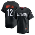 tores B.Orioles #12 Dylan Beavers Player Black City Connect Limited Home Game Stitched Jerseys