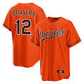 tores B.Orioles #12 Dylan Beavers Player Orange Home Game Stitched Jerseys