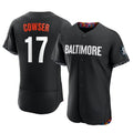 tores B.Orioles #17 Colton Cowser Player Black City Connect Limited Elite Home Game Stitched Jerseys
